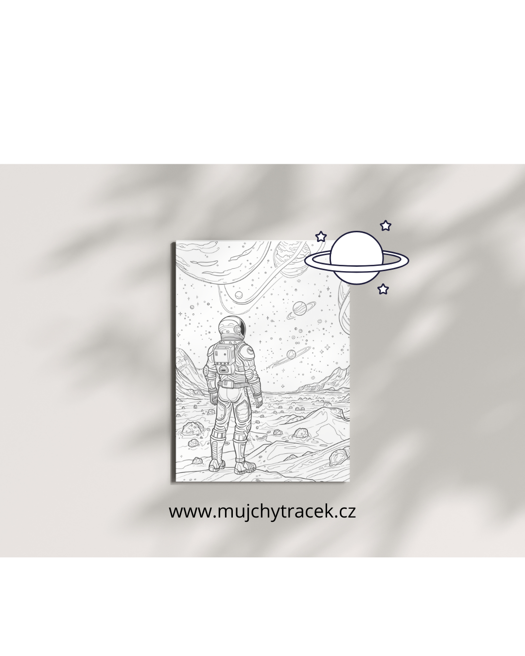 Vesmírné omalovánky – Rakety, Astronauti a Planety (350 stran)