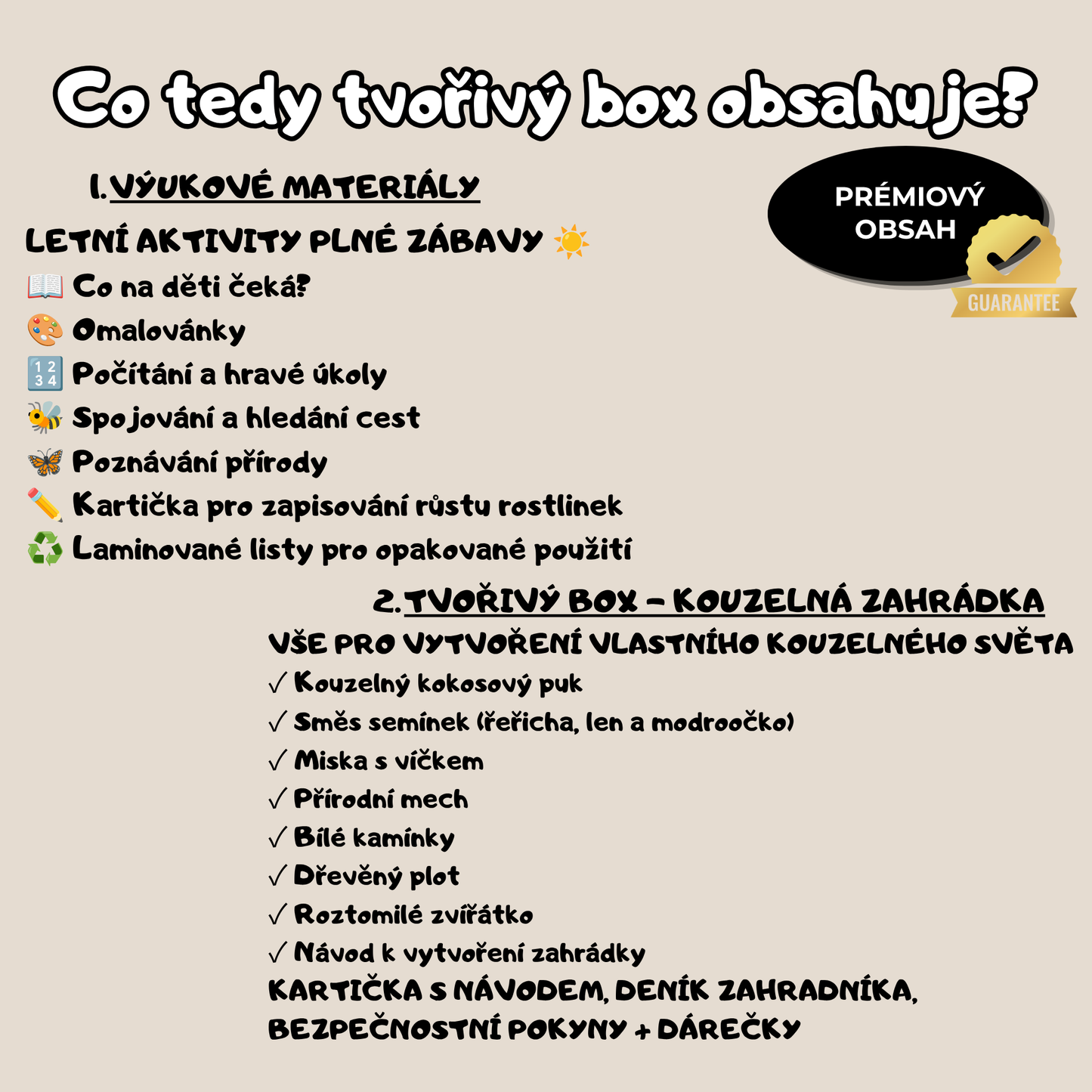 🌱 Kouzelná zahrádka | Pěstování, tvoření a výukové aktivity v jednom
