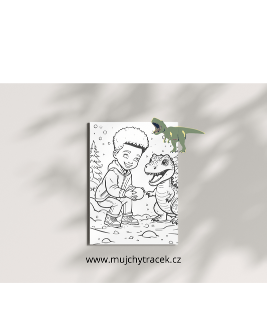Dinosauří omalovánky – Dobrodružství v pravěku! (40 stran)
