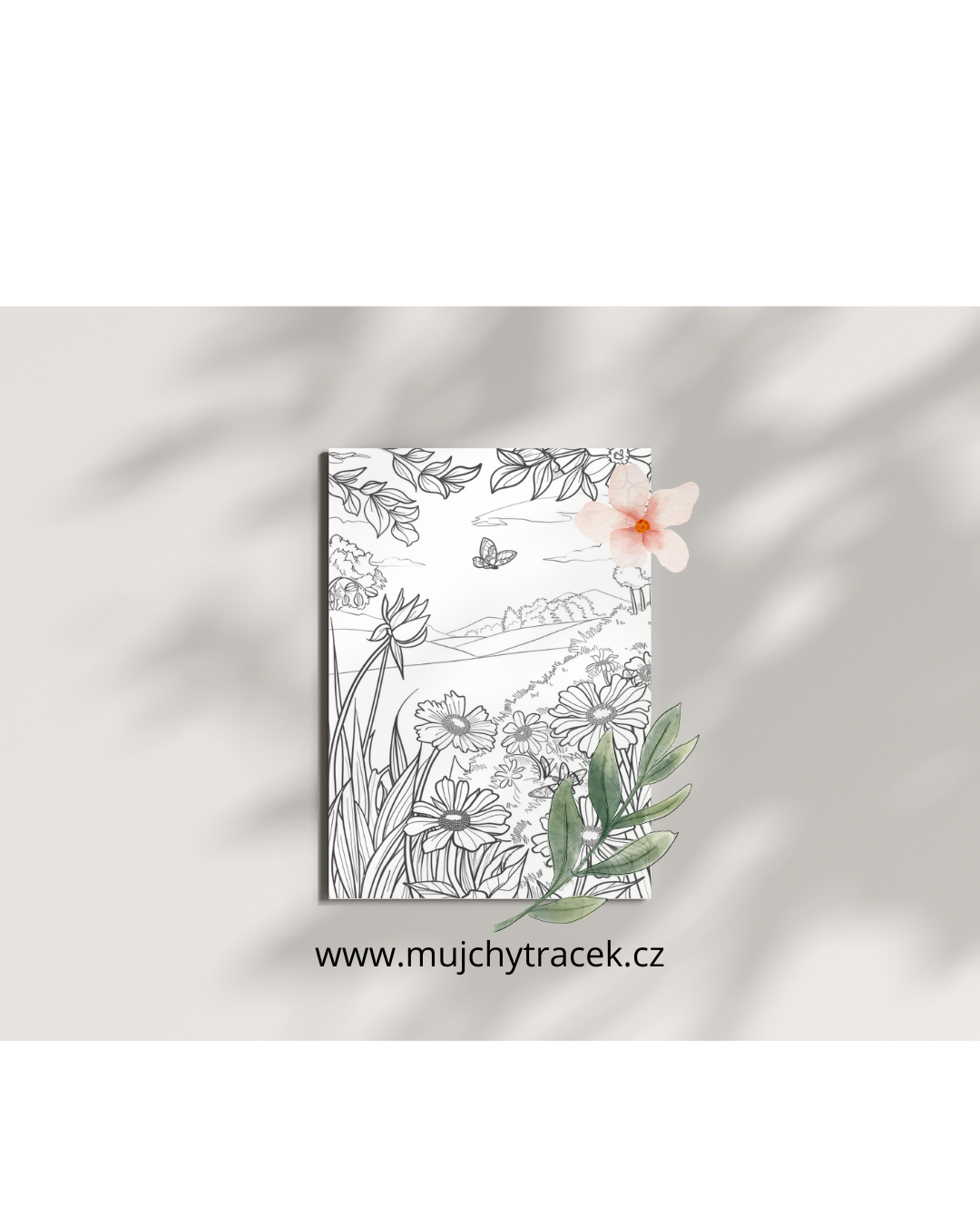 Botanické omalovánky – 230 stran plných květin a přírody