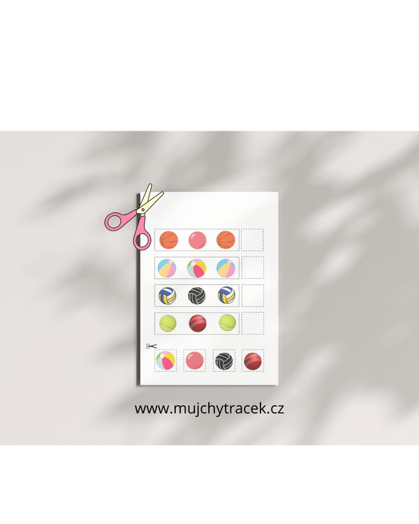 Vystrihování a přiřazování – Logické úkoly pro děti (52 stran)