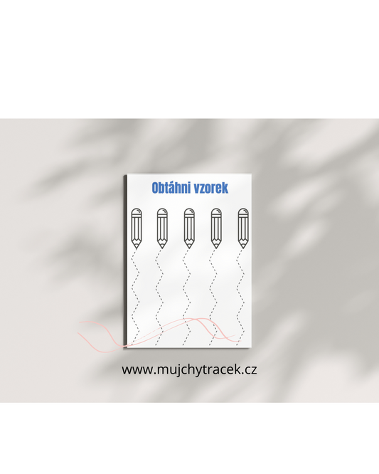 Pracovní listy – Obtahování čar a vzorů (89 stran)