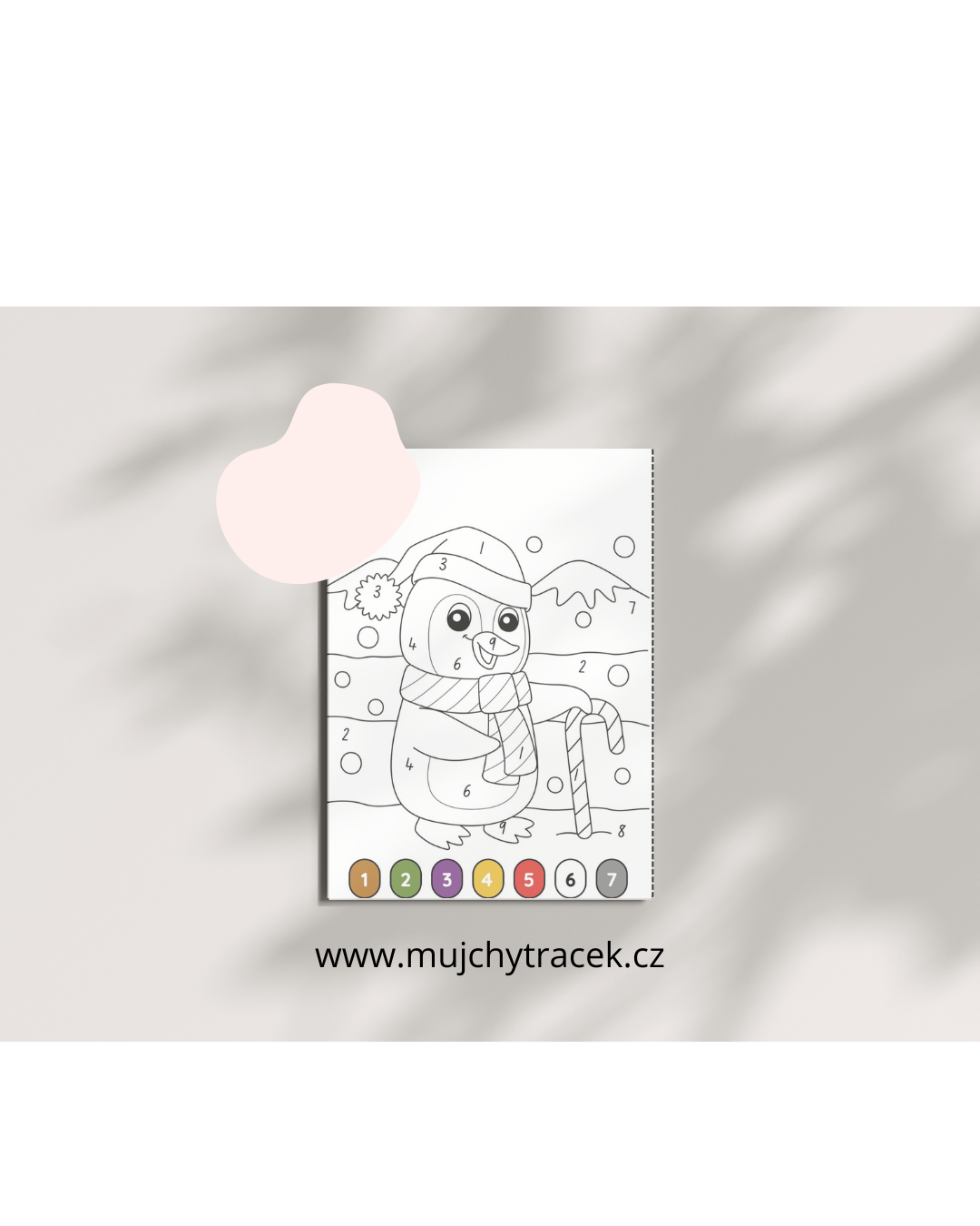 Barevná zábava – 10 stran omalovánek podle čísel