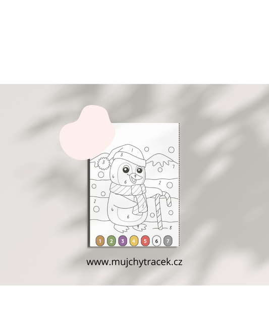 Barevná zábava – 10 stran omalovánek podle čísel