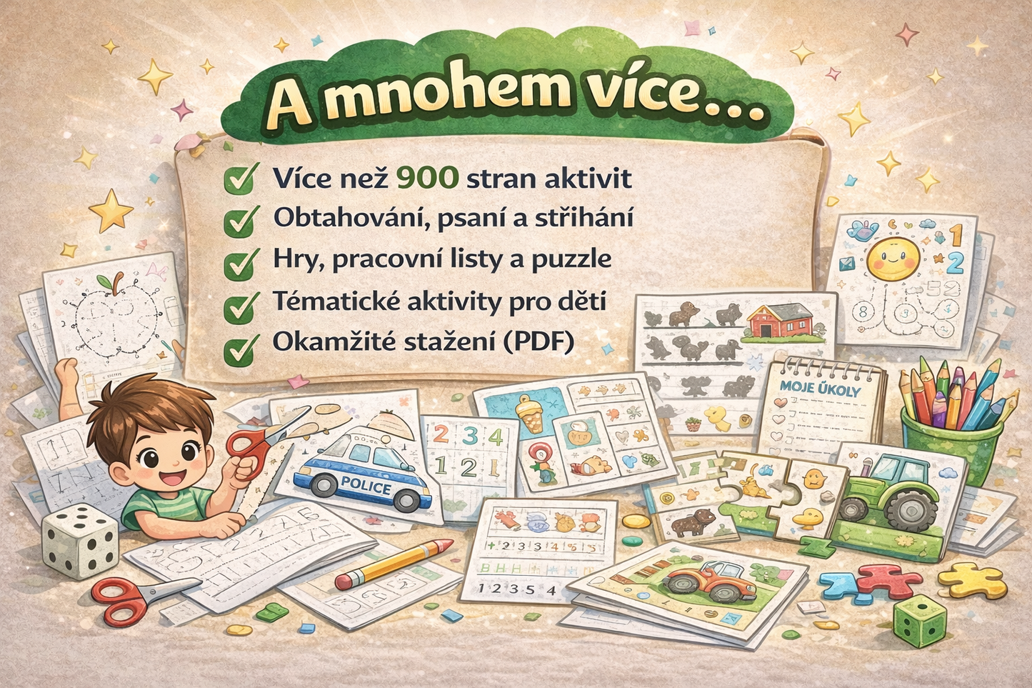 Aktivity kompletní sbírka  – 900+ stran PDF