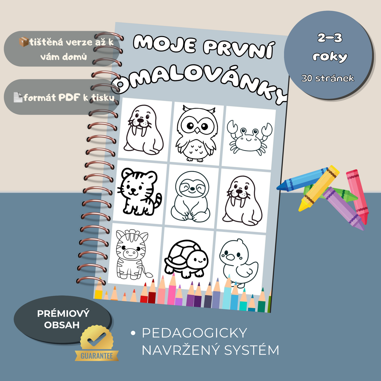 Moje první omalovánky (2 - 3 roky)