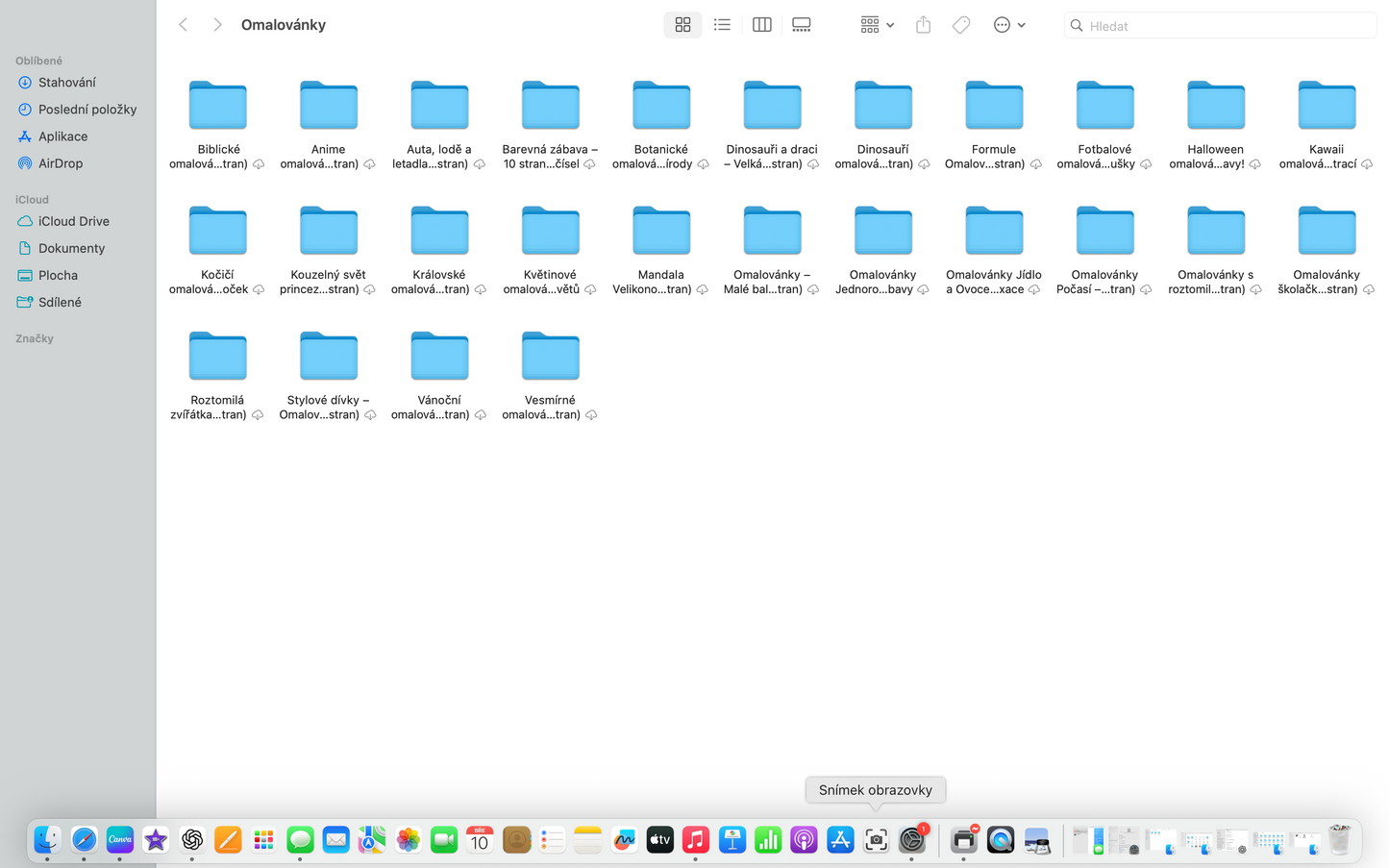 Omalovánky kompletní sbírka - 4000+ stran PDF