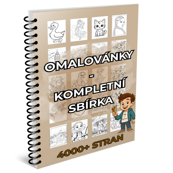Omalovánky kompletní sbírka - 4000+ stran PDF