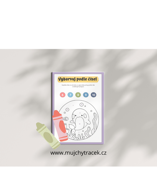 Maluj podle čísel – 50 stran kreativní zábavy