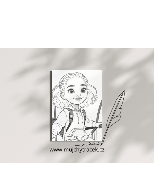 Omalovánky školačky (32 stran)