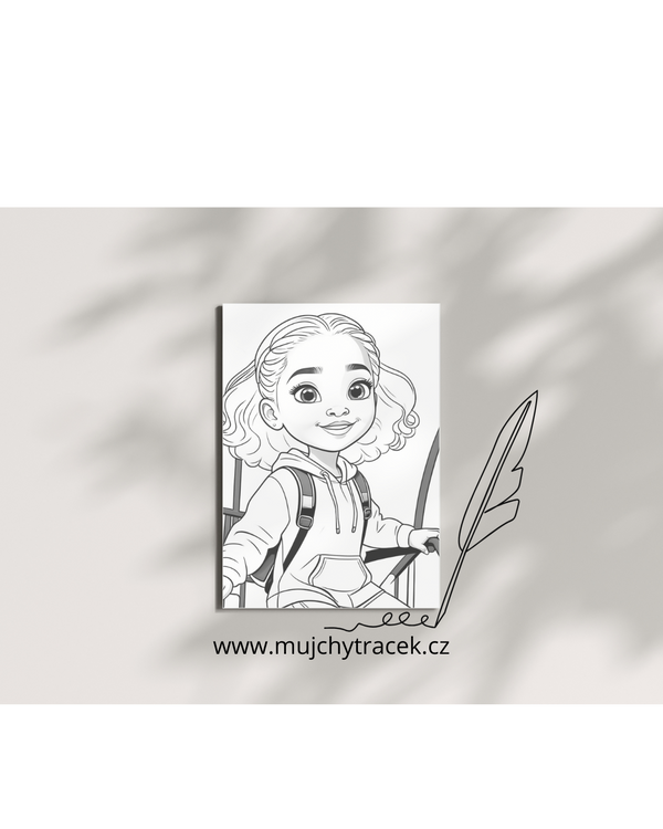 Omalovánky školačky (32 stran)